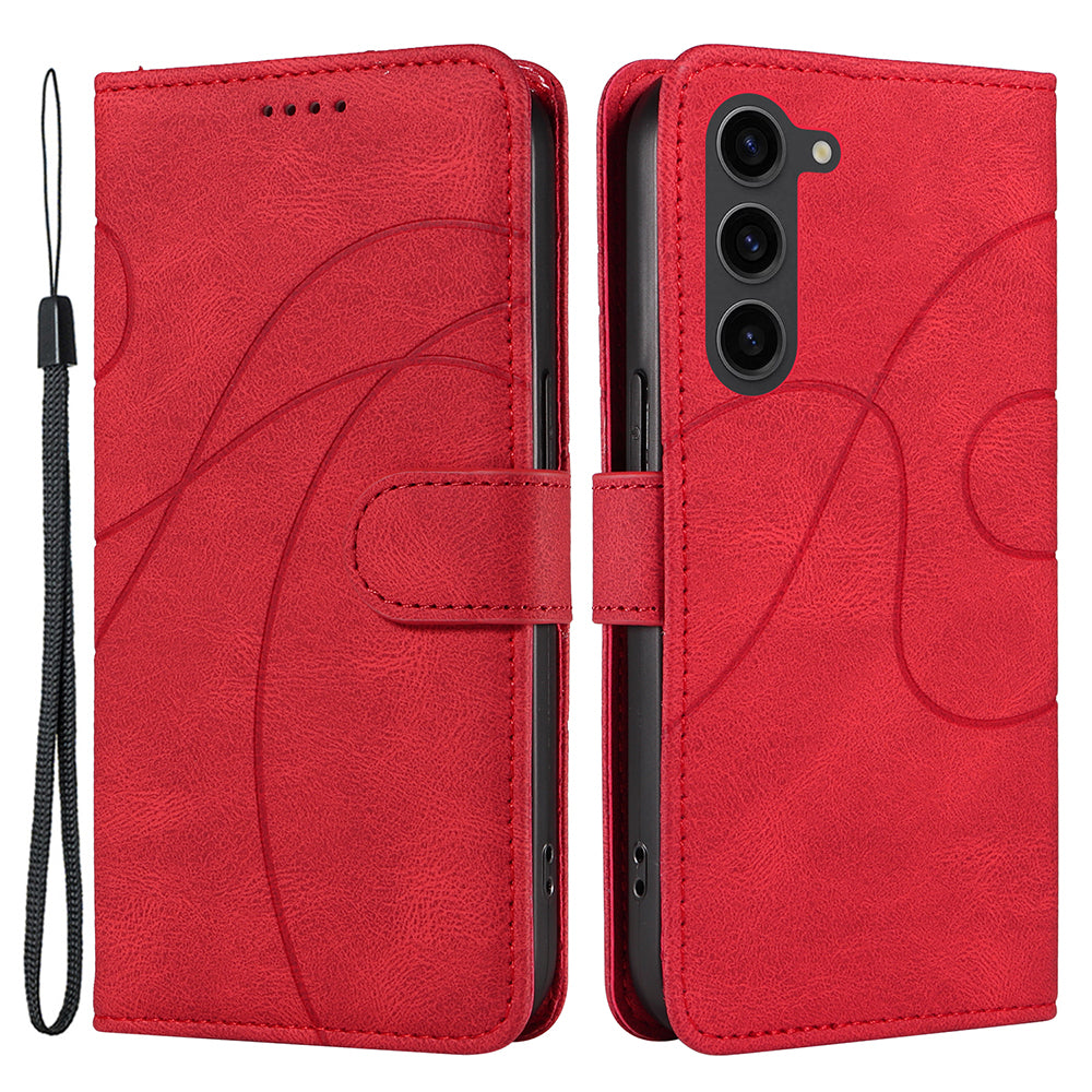 For Samsung Galaxy S23 PU Leather Phone Case Imprinted Line Cover with Stand Wallet For Samsung Galaxy S23 PU Leather Phone Case Imprinted Line Cover with Stand Wallet